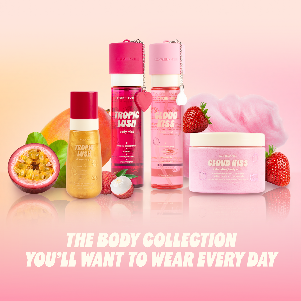 Cloud Kiss Exfoliating Body Scrub — body collection with scrubs, mists and body oil