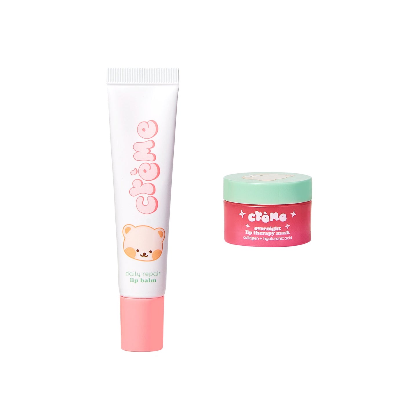 Boba Bears Moisturizing Remedy Lip Balm + Lip Mask Duo Lip Balms The Crème Shop 