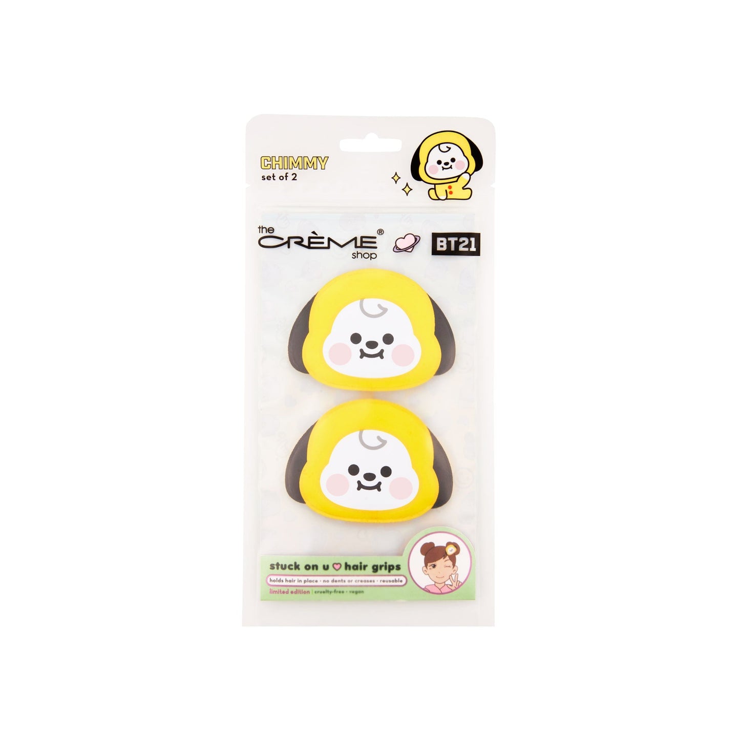 BT21: Stuck On U Hair Grips - CHIMMY The Crème Shop