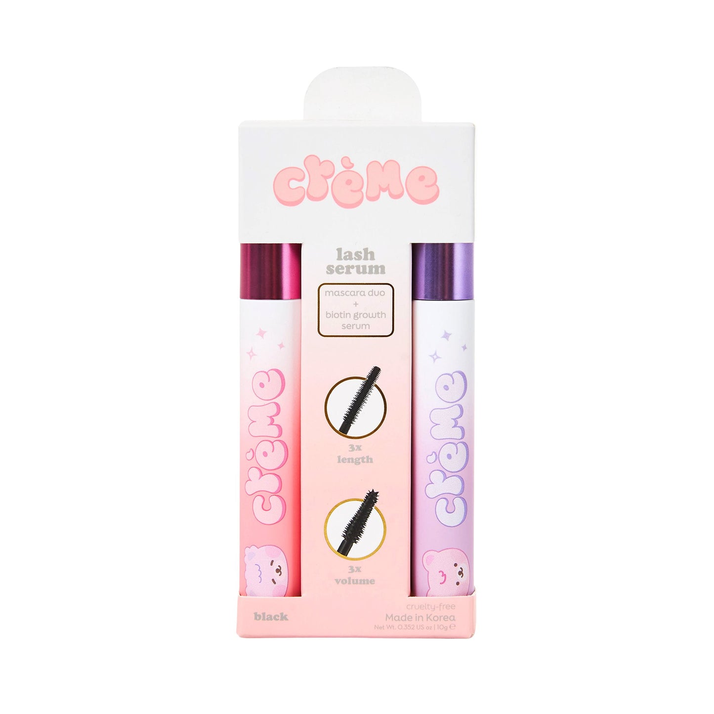 Boba Bears Lash Serum Mascara Duo Mascara The Crème Shop 