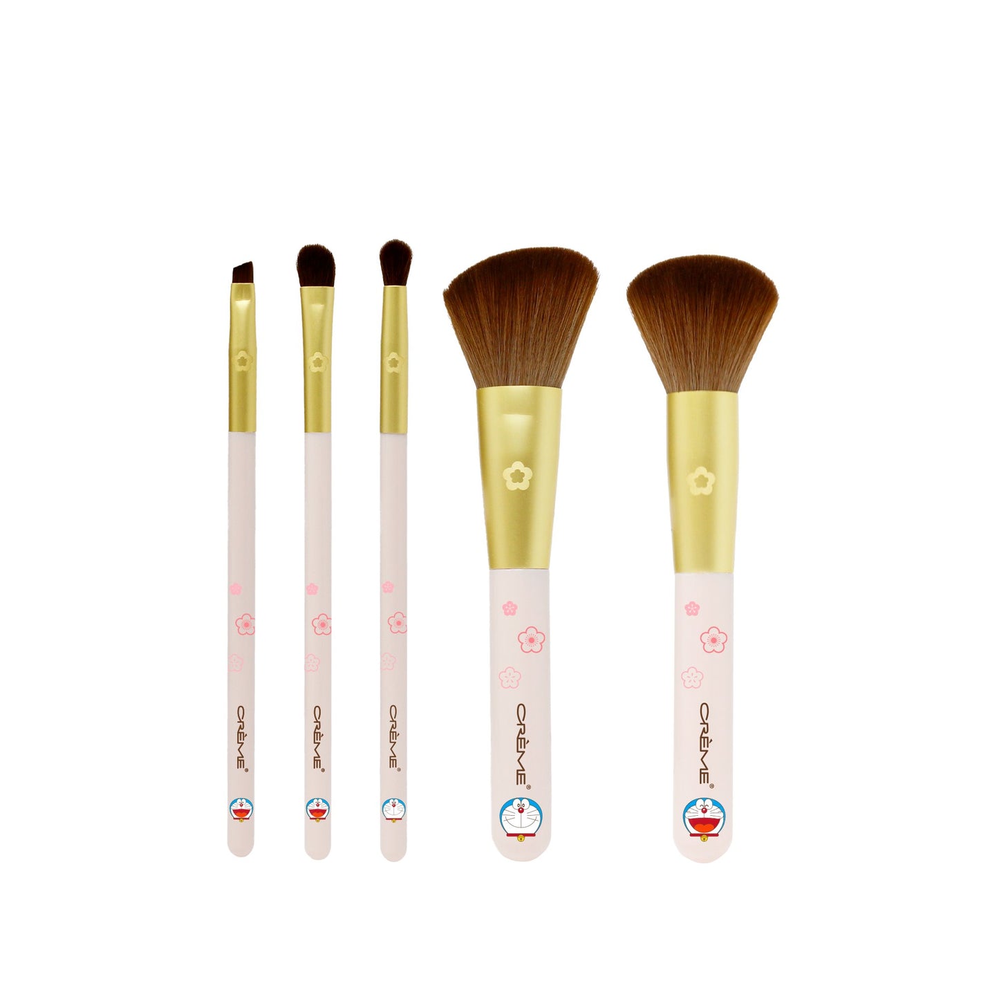 The Crème Shop | Doraemon Fluffy Fortune Brush Collection (Set of 5) The Crème Shop x Doraemon 