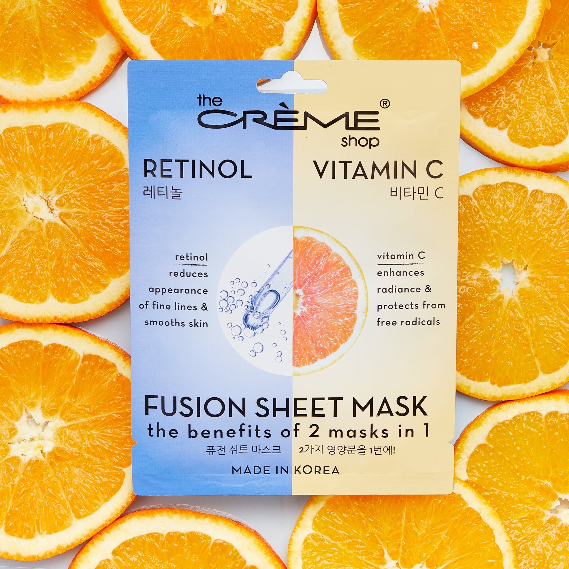 Retinol & Vitamin C Fusion Sheet Mask Fusion Sheet Masks The Crème Shop 