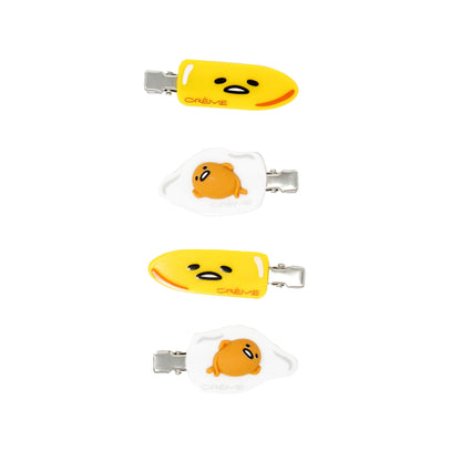 Gude Vibes Gudetama Hair Clips (Set of 4) The Crème Shop x Sanrio 