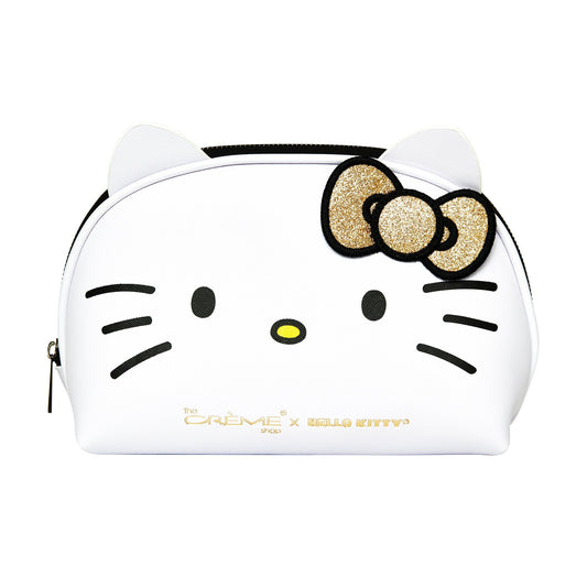 Hello Kitty Holiday Makeup Pouch - Golden Icon Makeup Pouch The Crème Shop x Sanrio 