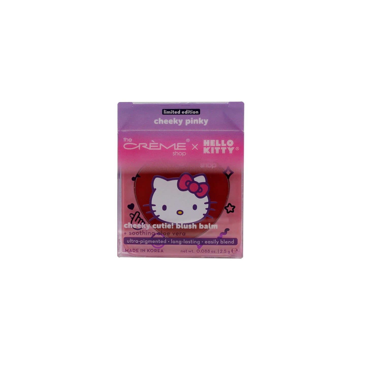 The Crème Shop x Hello Kitty(Purple) Blush Balm - Cheeky Pinky Blush The Crème Shop x Sanrio 