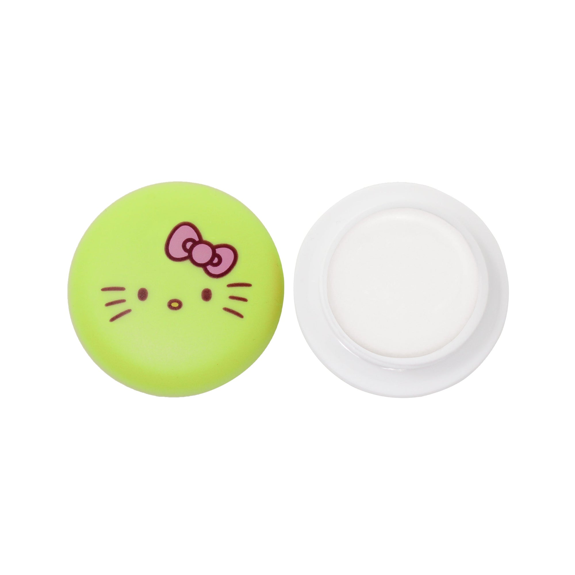 Hello Kitty Macaron Lip Balm - Juicy Pear Flavored Lip Balms The Crème Shop x Sanrio 