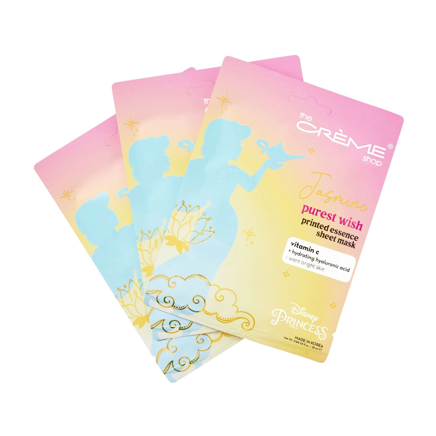 The Crème Shop x Disney - Jasmine Purest Wish Printed Essence Sheet Mask Sheet Mask The Crème Shop x Disney 3 Pack (Save $2.00) 