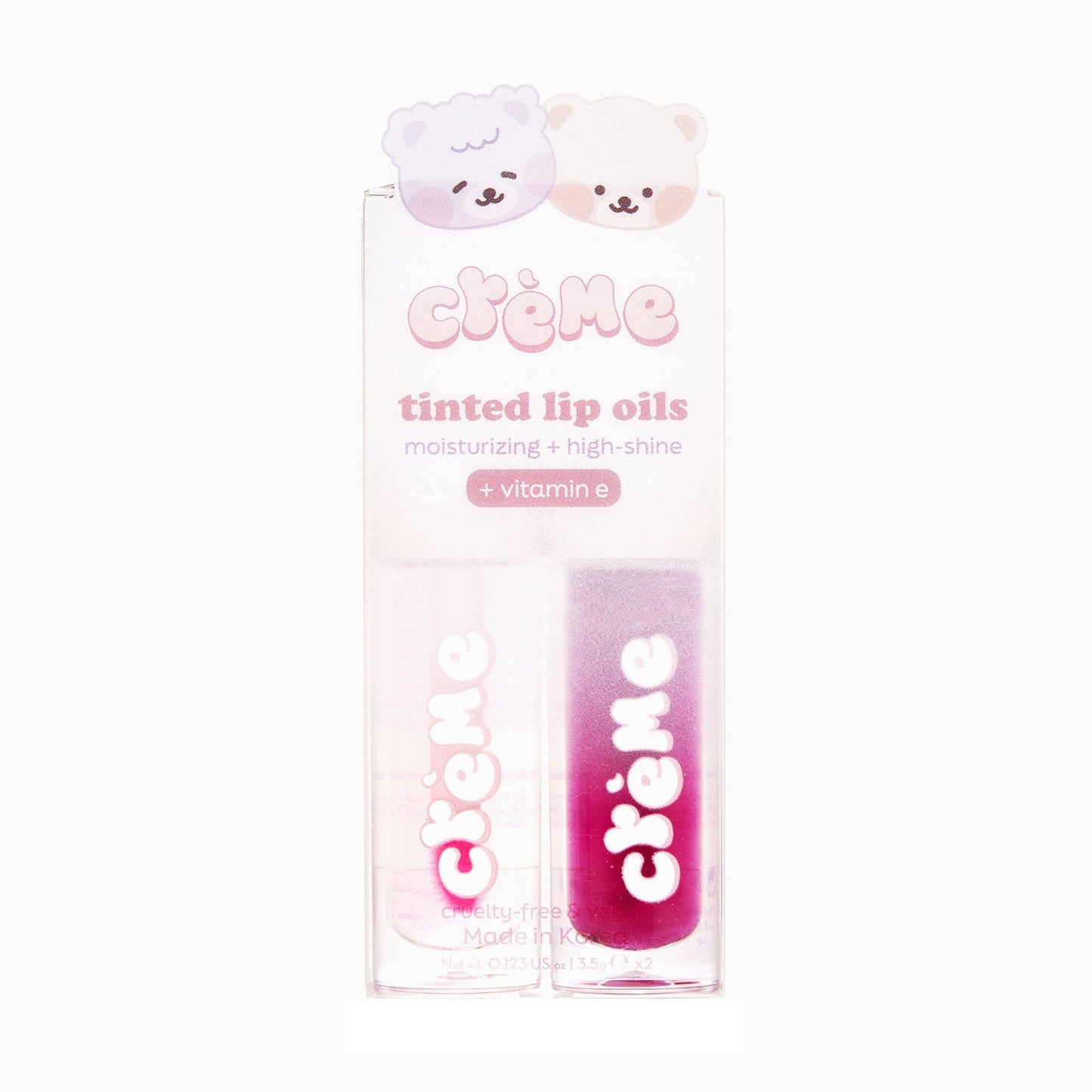 Boba Bears High-Shine Tinted Lip Oil Duo The Crème Shop