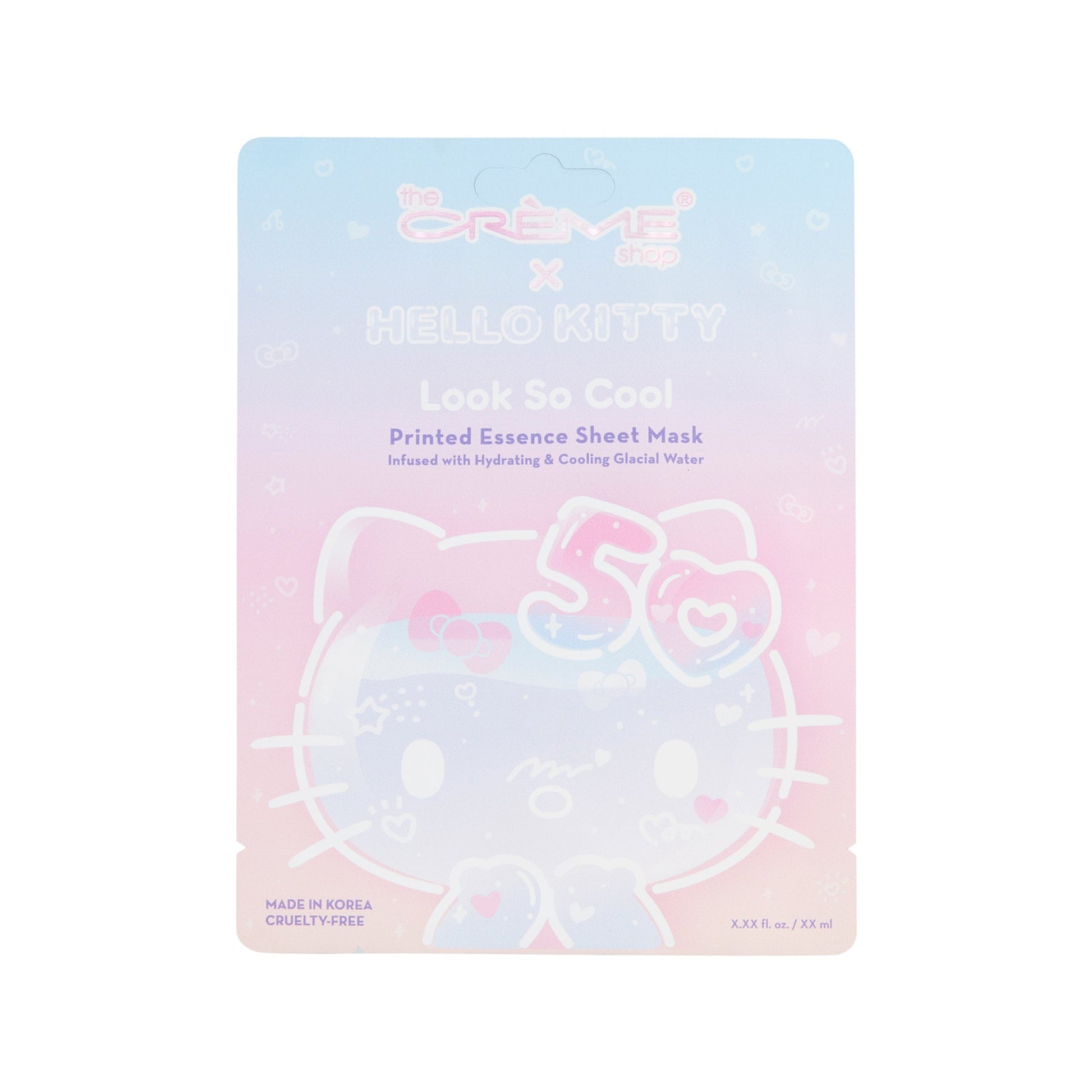 Hello Kitty 50 Look So Cool Printed Essence Sheet Mask Sheet masks The Crème Shop x Sanrio 