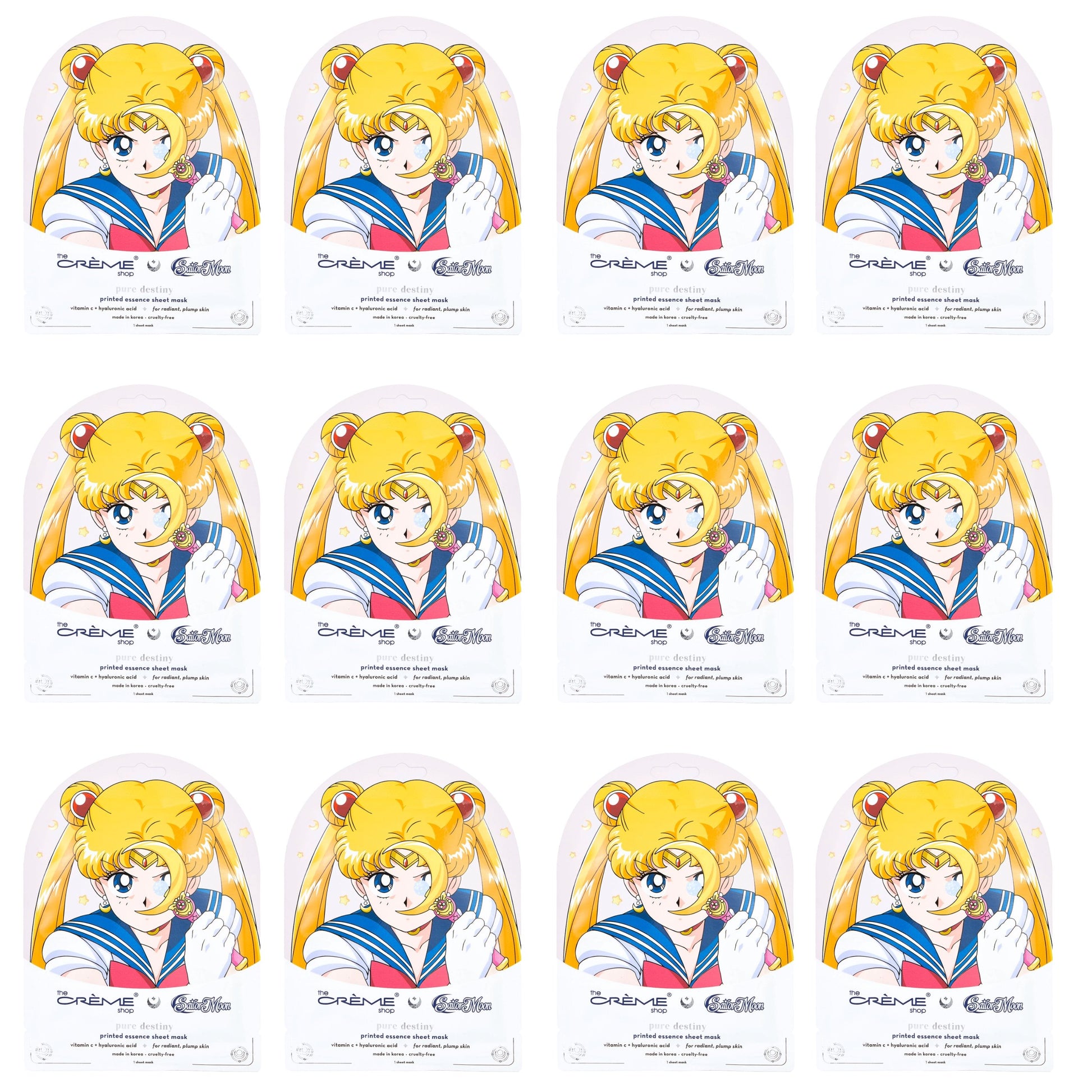 Pure Destiny Printed Sheet Mask Sheet masks The Crème Shop x Pretty Guardian Sailor Moon Pack of 12 