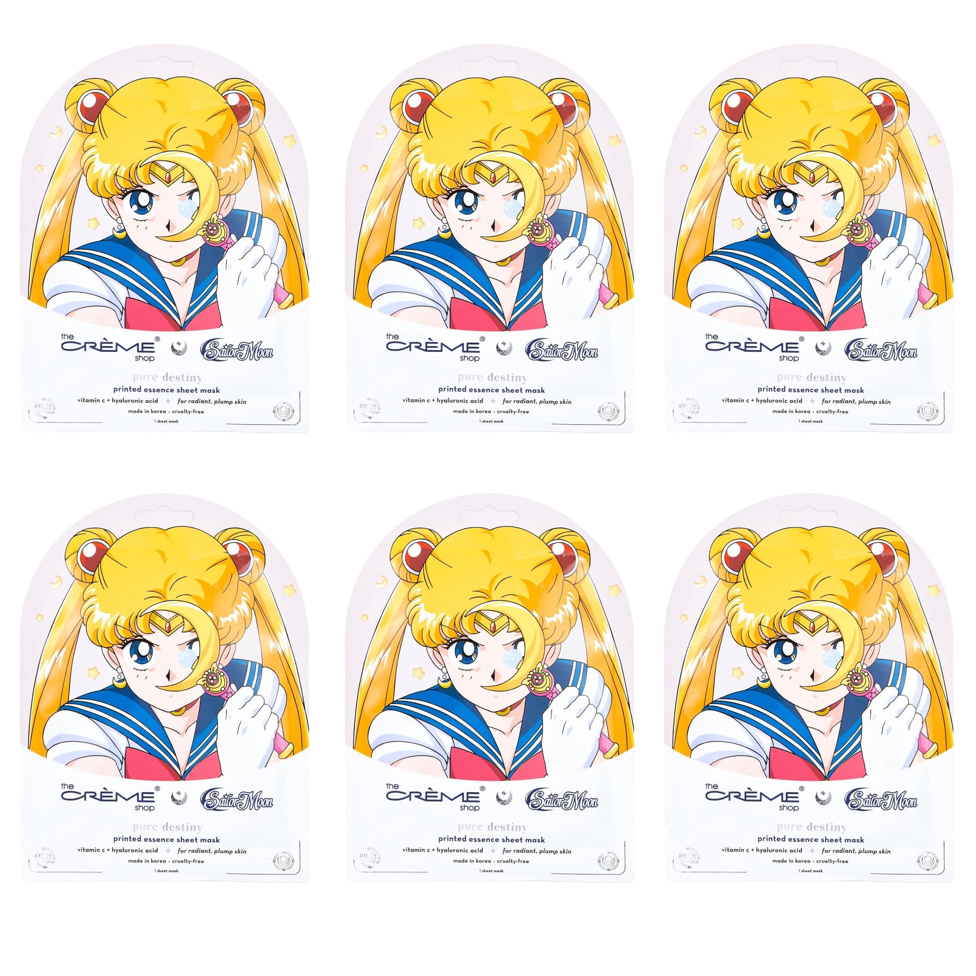 Pure Destiny Printed Sheet Mask Sheet masks The Crème Shop x Pretty Guardian Sailor Moon Pack of 6 