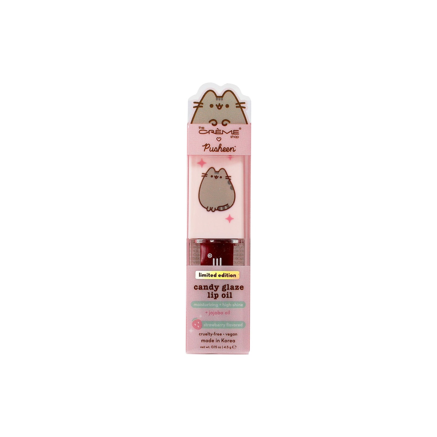 Pusheen Candy Glaze Lip Oil - Berry Best Lip Oil The Crème Shop x Pusheen 