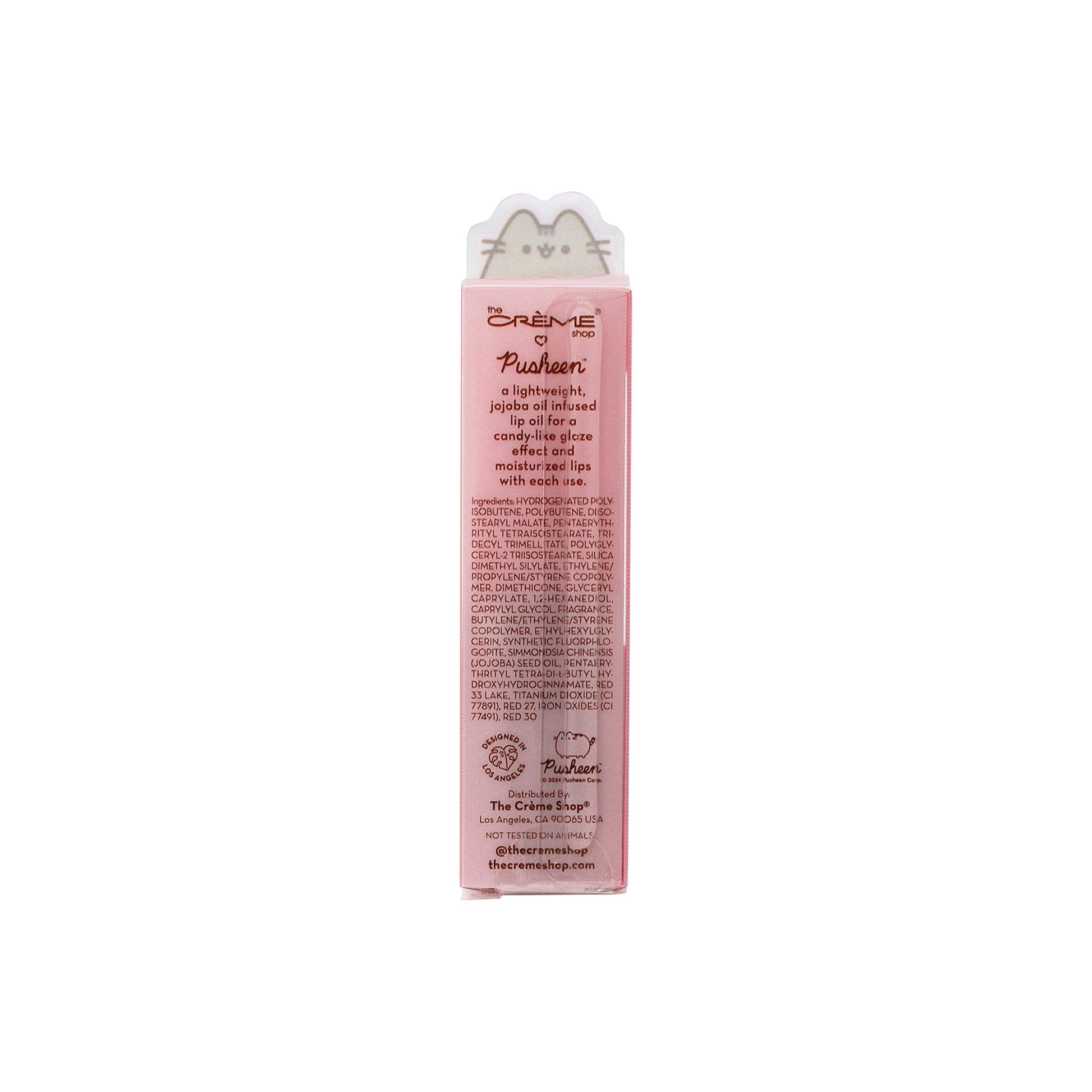 Pusheen Candy Glaze Lip Oil - Berry Best Lip Oil The Crème Shop x Pusheen 