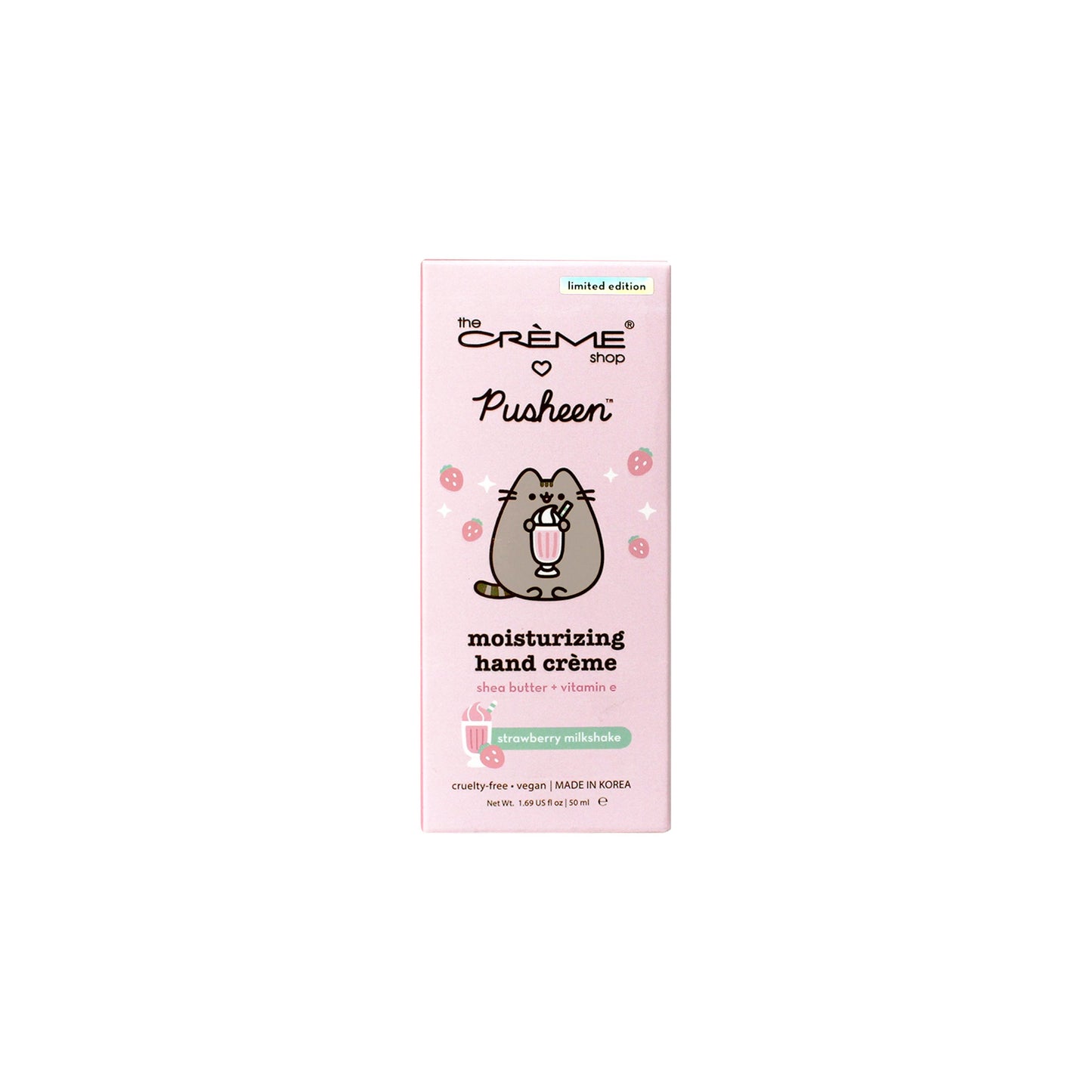 Pusheen Strawberry Milkshake Moisturizing Hand Creme Hand Creams The Crème Shop x Pusheen 