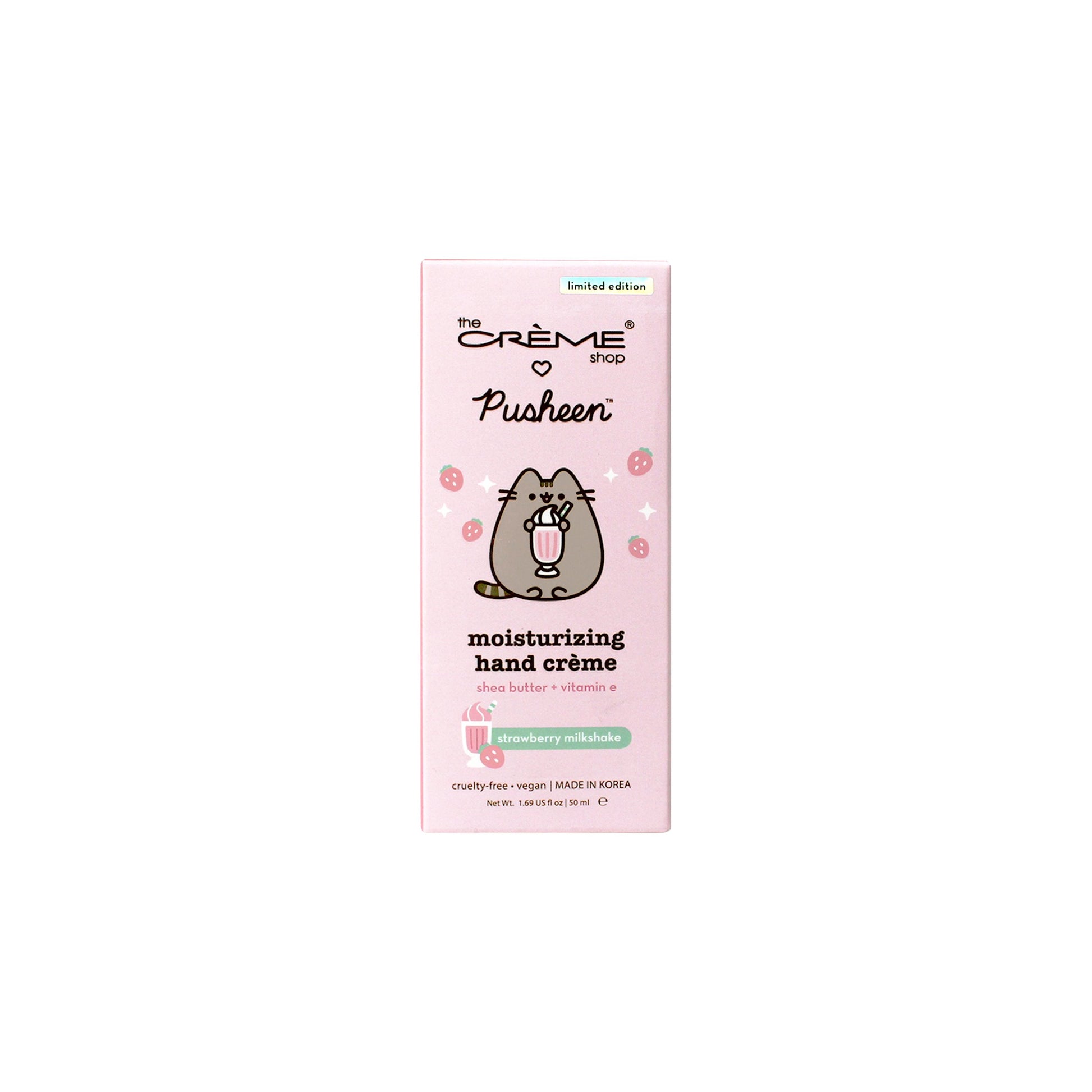 Pusheen Strawberry Milkshake Moisturizing Hand Creme Hand Creams The Crème Shop x Pusheen 