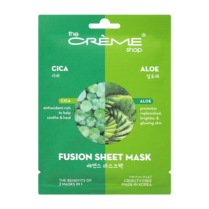 Cica & Aloe Vera Fusion Sheet Mask Fusion Sheet Masks The Crème Shop 