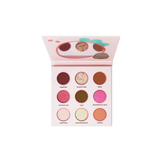 Pusheen Strawberry Daydream Eyeshadow Palette Eyeshadow Palette The Crème Shop x Pusheen 