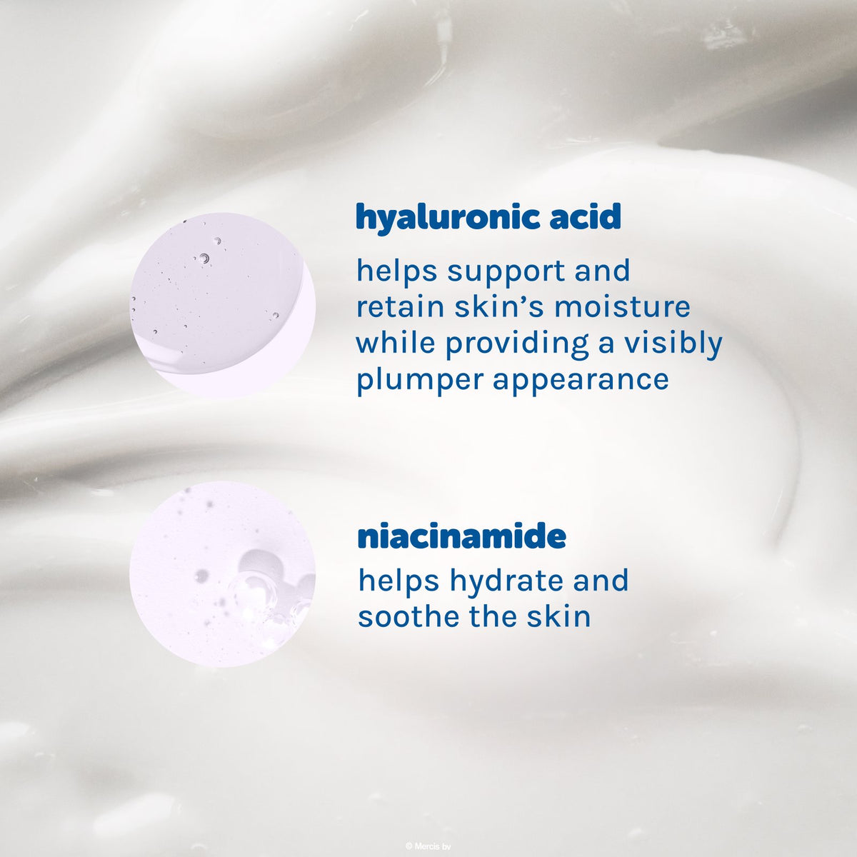 Miffy Flower Garden Body Lotion — white lotion texture with hyaluronic acid and niacinamide information