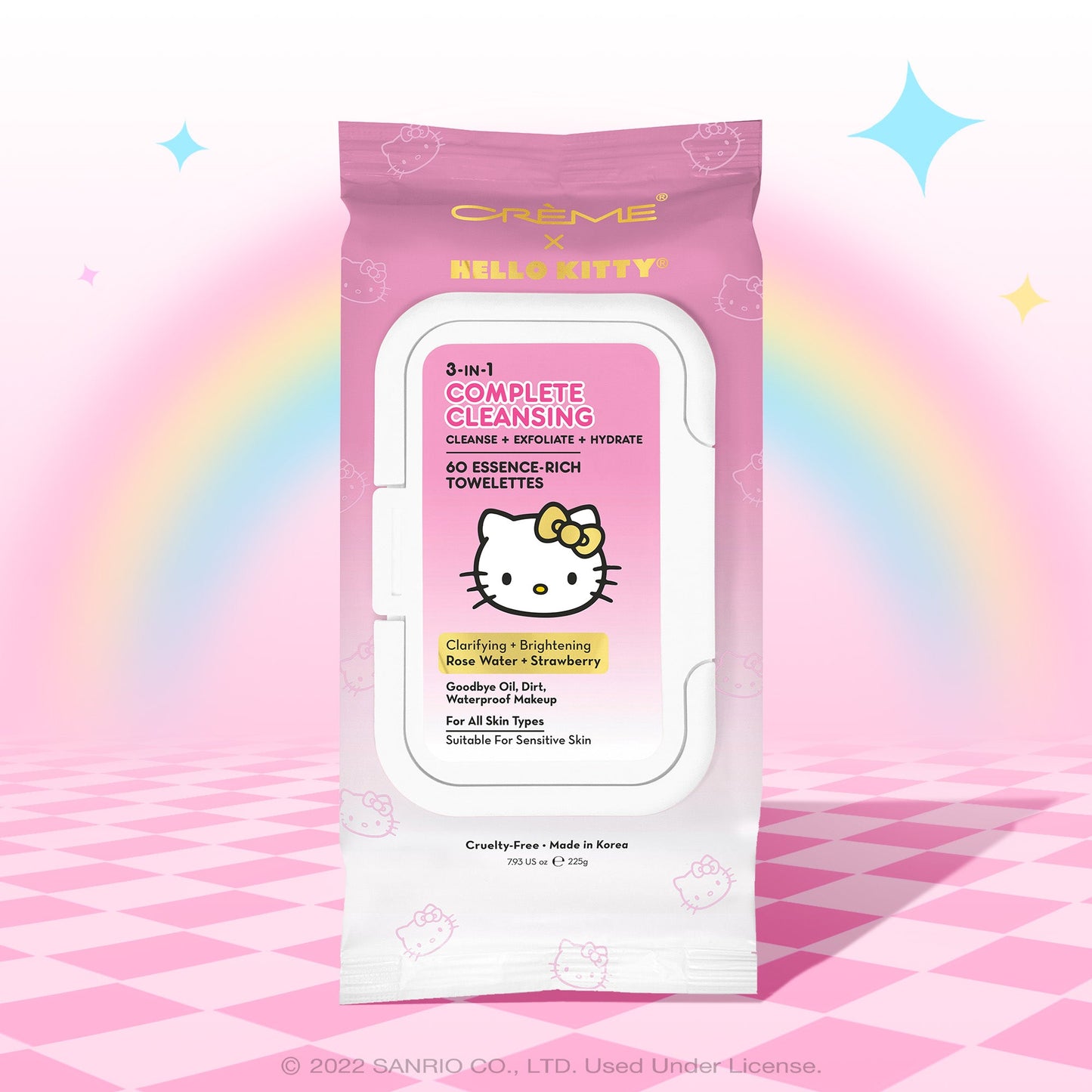 The Crème Shop x Hello Kitty 3-In-1 Complete Cleansing Towelettes Skin Care The Crème Shop x Sanrio 