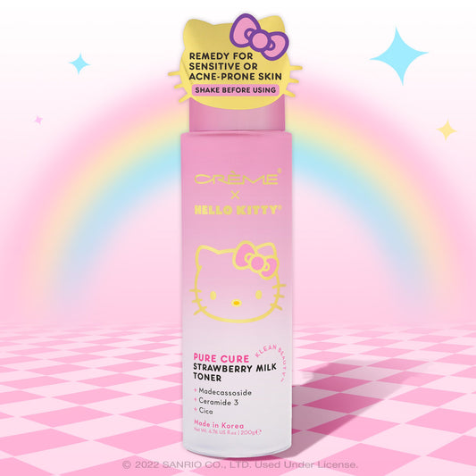 The Crème Shop x Hello Kitty Pure Cure Strawberry Milk Toner - Klean Beauty™ Toners The Crème Shop x Sanrio 