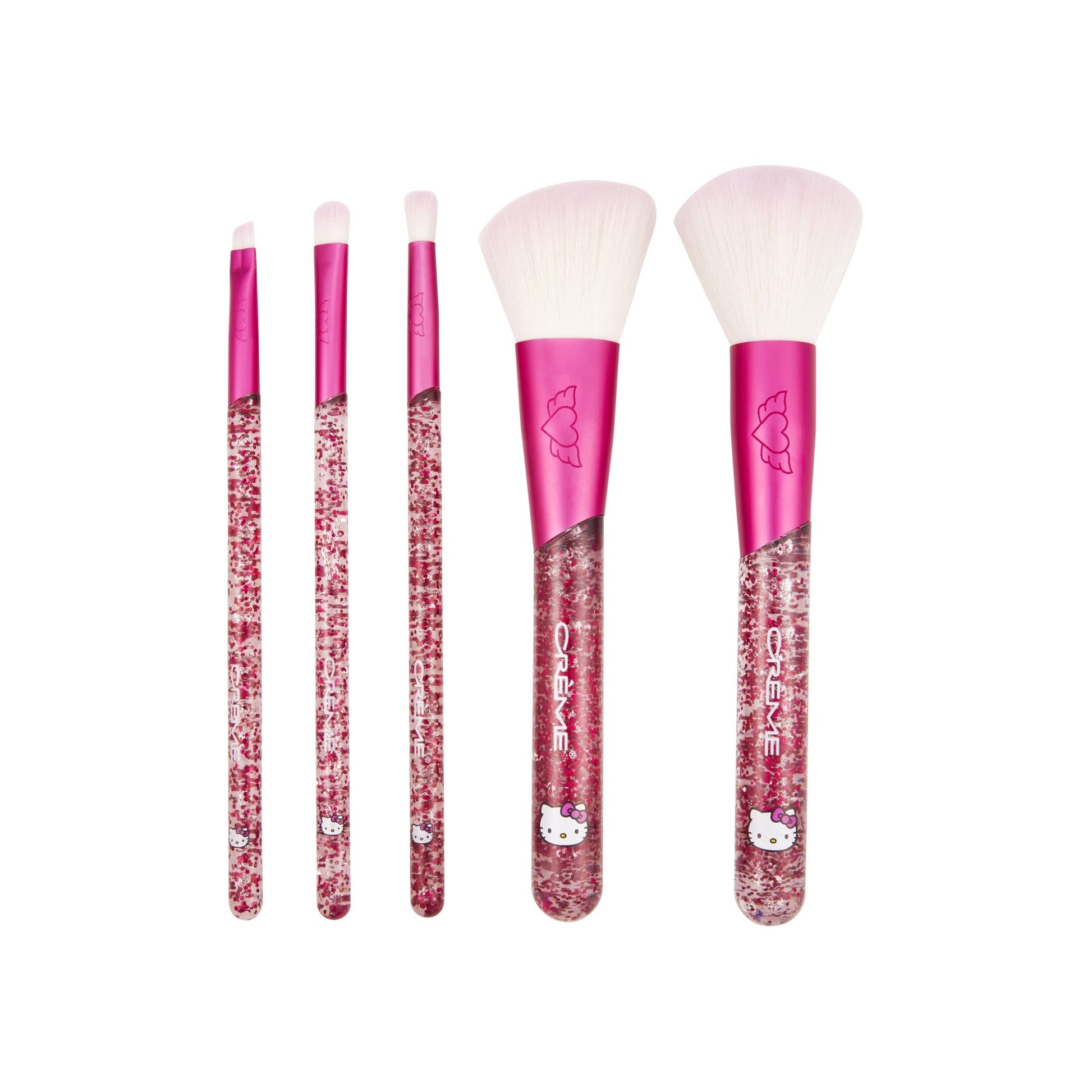 Hello Kitty Luv Wave Brush Collection (Set of 5) Brush Sets The Crème Shop x Sanrio 