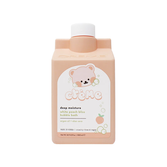 Boba Bears Deep Moisture Bubble Bath - White Peach Bliss Bubble Bath The Crème Shop 