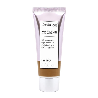 CC Crème | SPF 30 & PA++ Foundations The Crème Shop Tan 160 