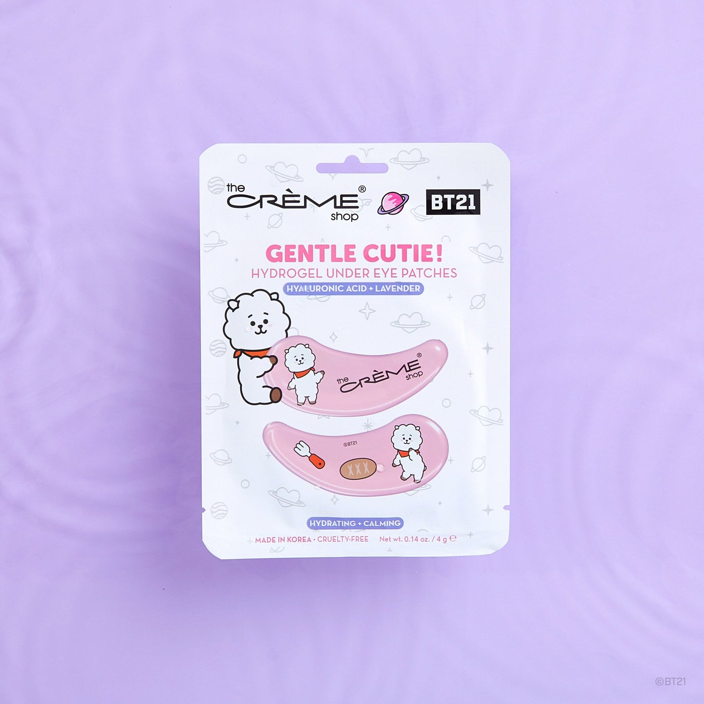 “Gentle Cutie!” RJ Hydrogel Under Eye Patches | Hydrating & Calming Under Eye Patches The Crème Shop x BT21 