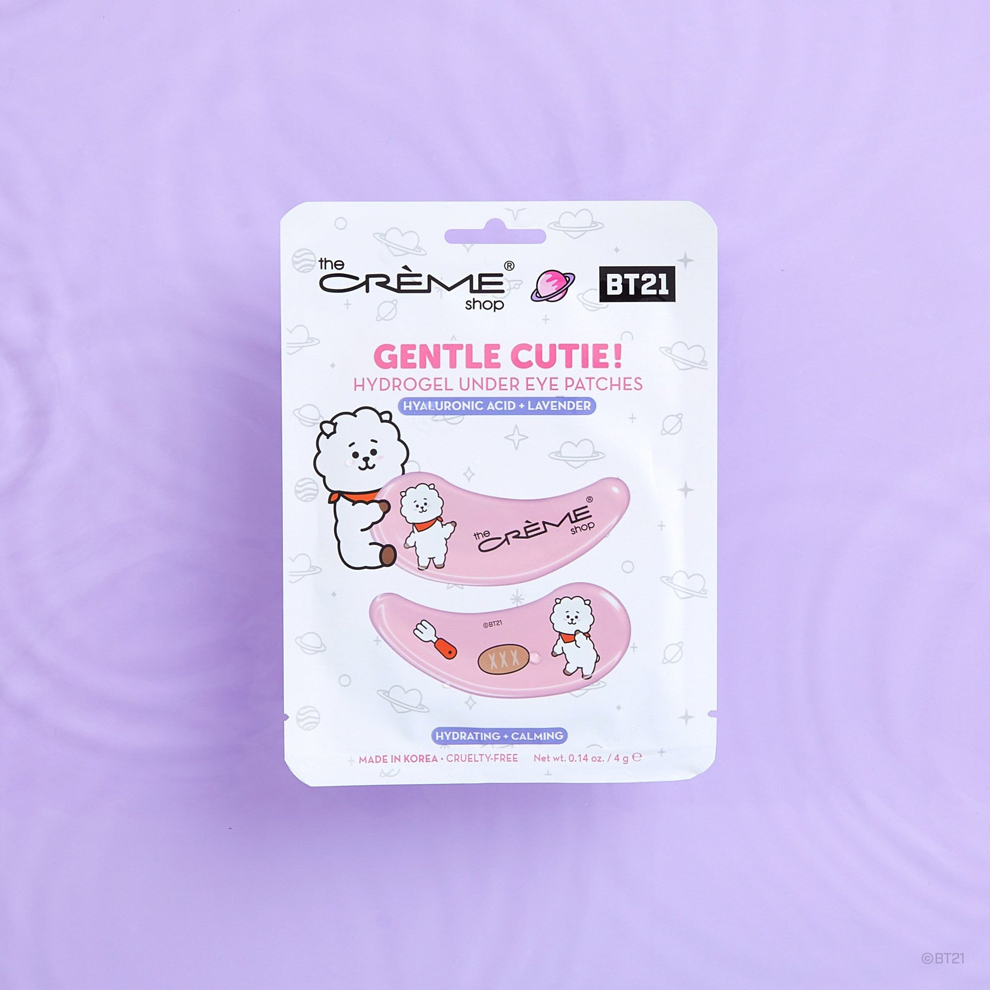 “Gentle Cutie!” RJ Hydrogel Under Eye Patches | Hydrating & Calming Under Eye Patches The Crème Shop x BT21 