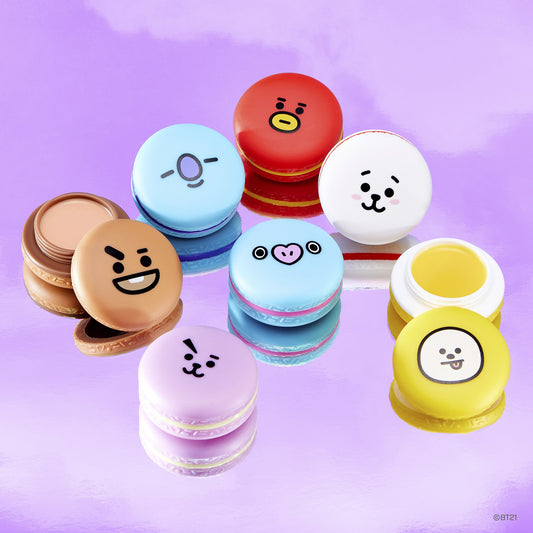 The Crème Shop | BT21: Macaron Lip Balm Complete Collection, Set of 7 ($56 Value) Bundles The Crème Shop x BT21 