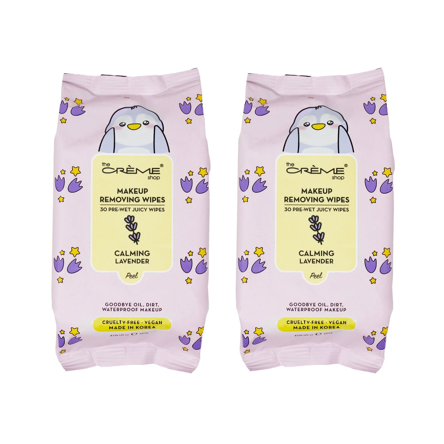 Penguin Juicy Makeup Removing Wipes - (2 Packs of 30) Towelettes The Crème Shop 