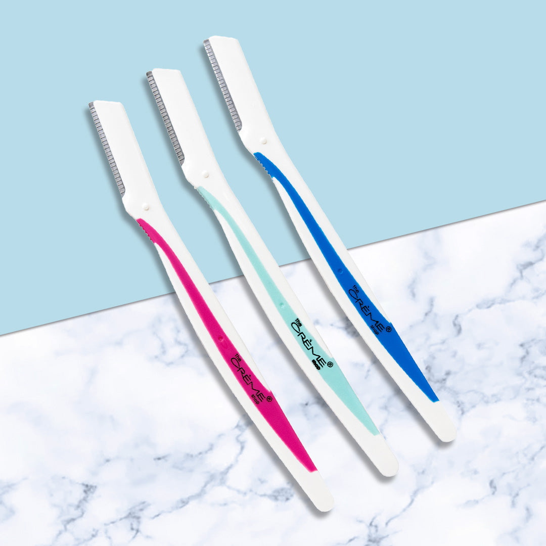 Fuzz Off! Angled Brow Razors (Set of 3) Razors The Crème Shop 