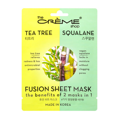 Tea Tree & Squalane Fusion Sheet Mask Fusion Sheet Masks The Crème Shop 