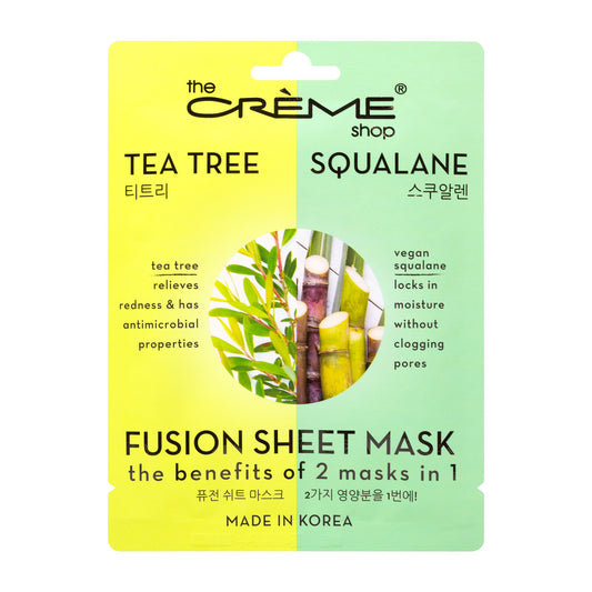 Tea Tree & Squalane Fusion Sheet Mask Fusion Sheet Masks The Crème Shop 