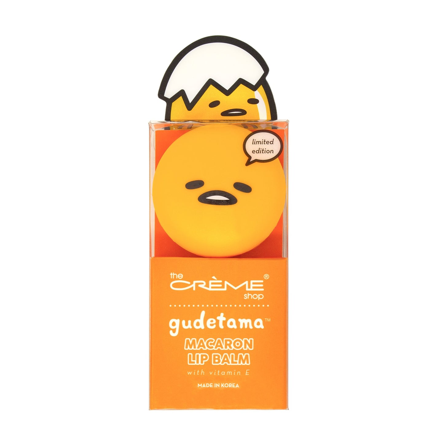 Gudetama Macaron Lip Balm - Peach Gummies - The Crème Shop