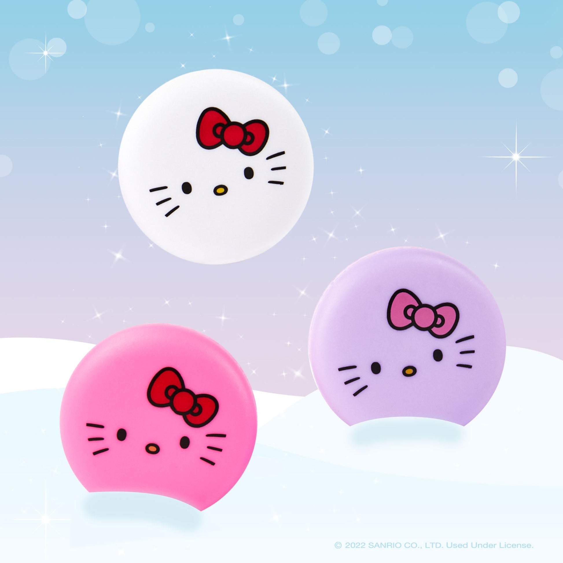 Hello Kitty Holiday Kisses! Macaron Lip Balm Trio Gift Set Lip Balms - The Crème Shop x Sanrio 