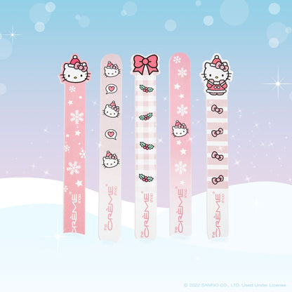 Hello Kitty Pretty Perfection Nail Files (Set of 5) - Limited Edition Holiday Nail Files - The Crème Shop x Sanrio 