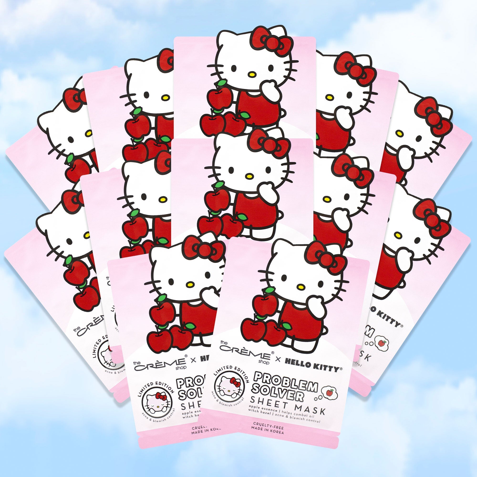 Hello Kitty Problem Solver Sheet Mask (Set of 12) Sheet Masks The Crème Shop x Sanrio 