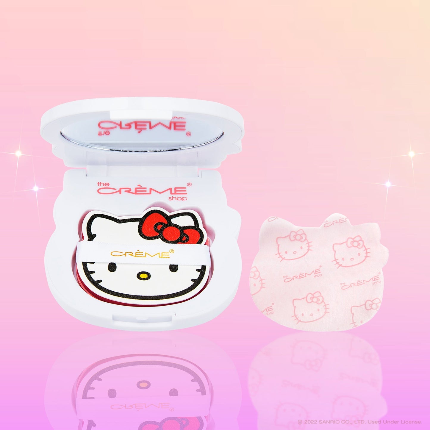 Hello Kitty Mattifying Blotting Paper + Reusable Mirror Compact (Limited Edition) Blotting Paper The Crème Shop x Sanrio 