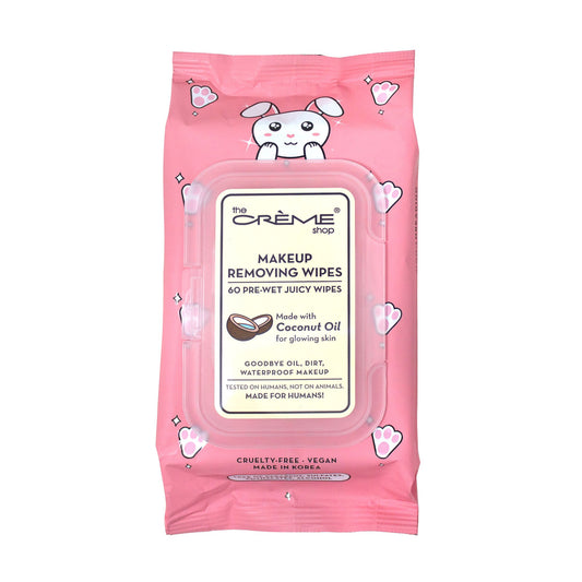 Juicy Makeup Removing Wipes | Nourishing Coconut Oil (Bunny) Towelettes The Crème Shop 