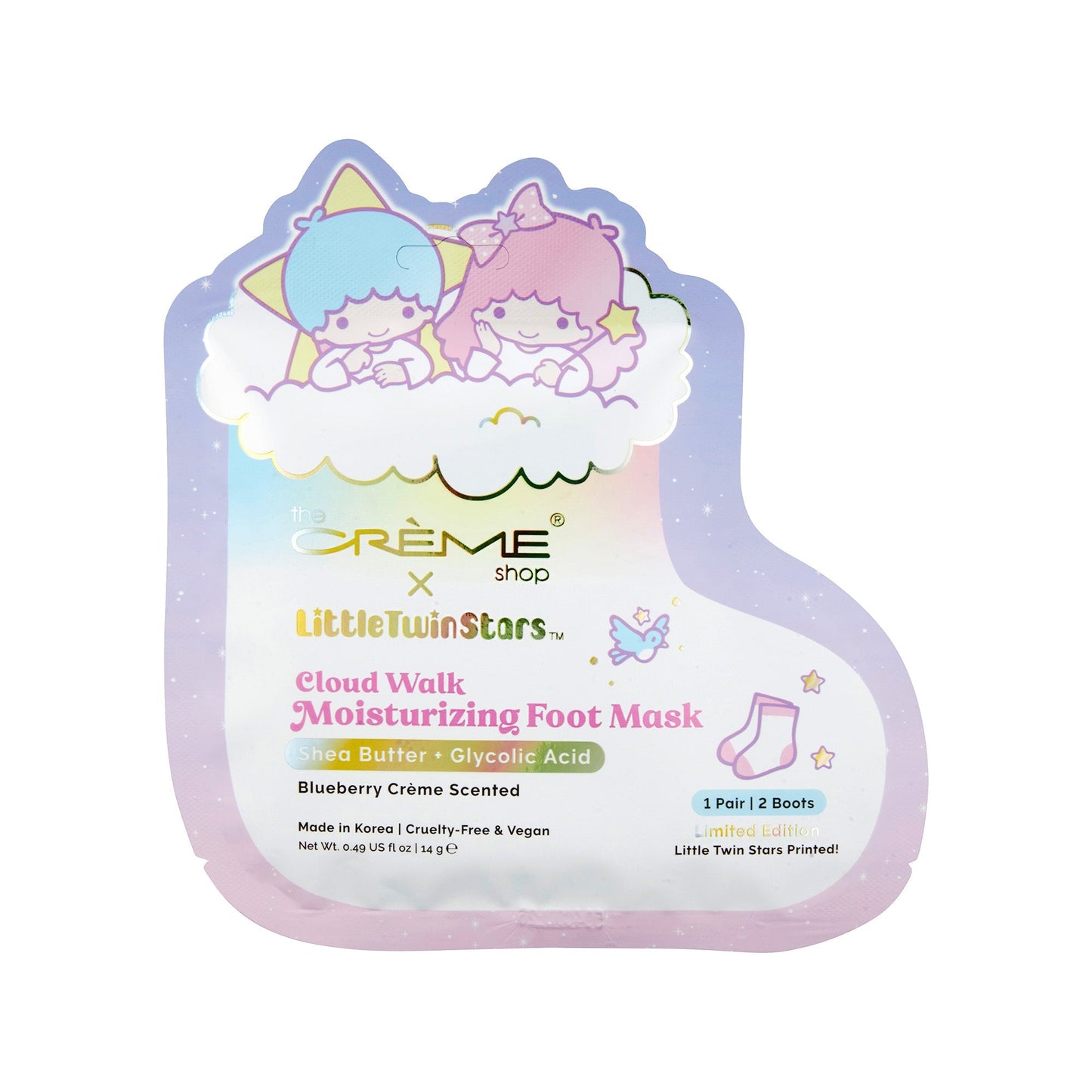 Little Twin Stars Cloud Walk Moisturizing Foot Masks - Set of 3 Skin The Crème Shop x Sanrio 