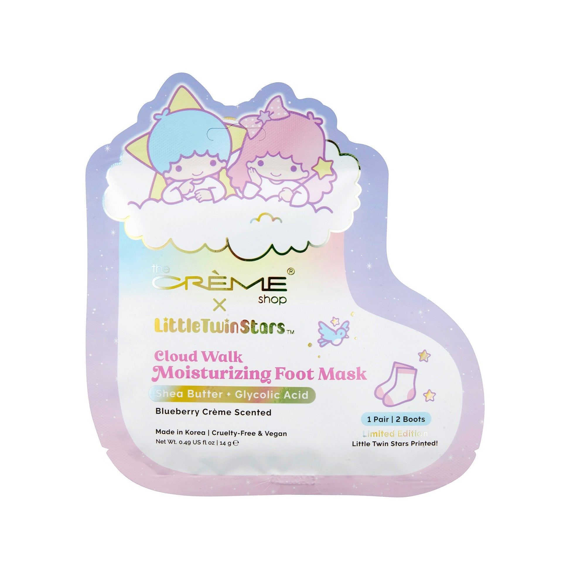 Little Twin Stars Cloud Walk Moisturizing Foot Masks - Set of 3 Skin The Crème Shop x Sanrio 