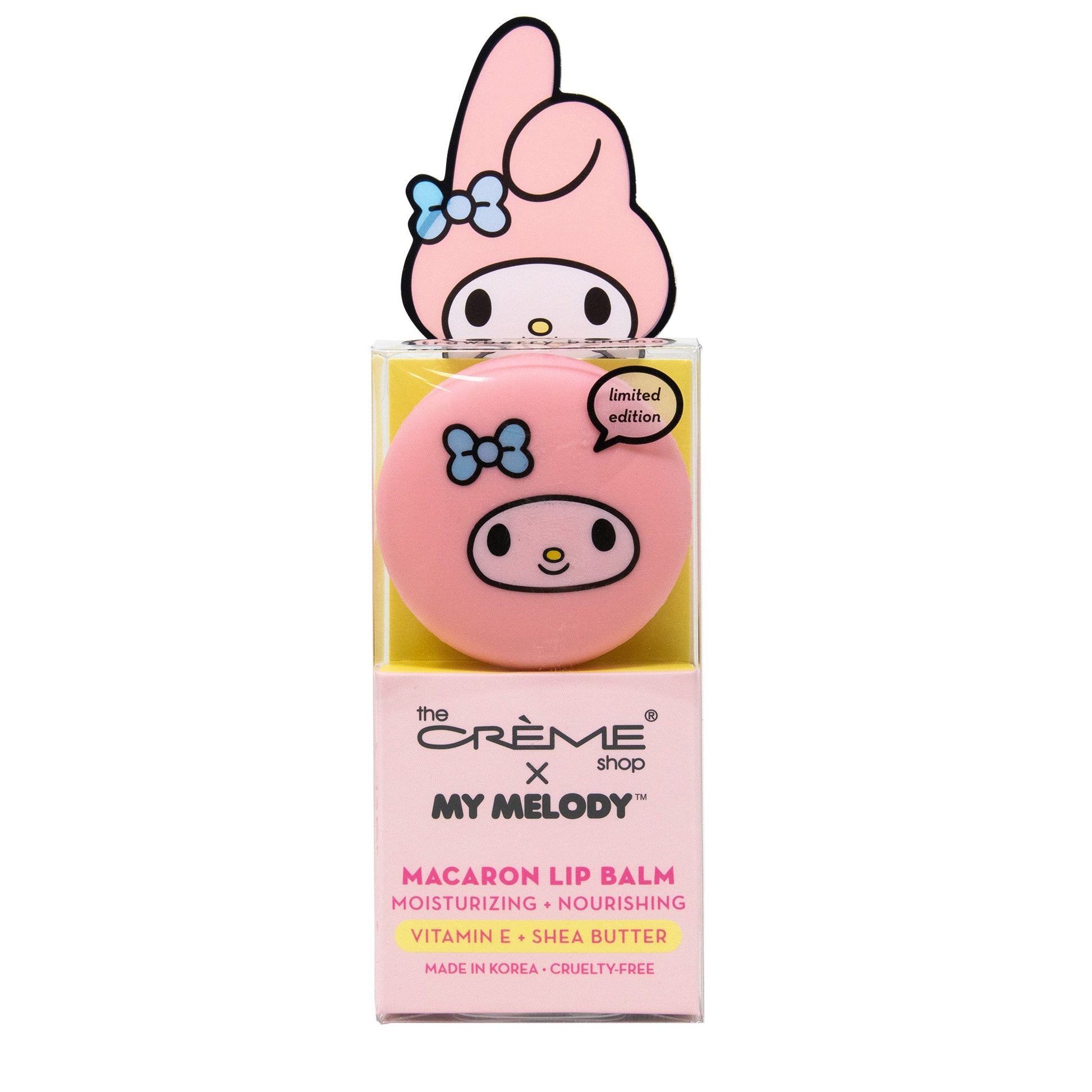 The Crème Shop x My Melody Macaron Lip Balm - Strawberry Banana Lip Balms The Crème Shop x Sanrio 