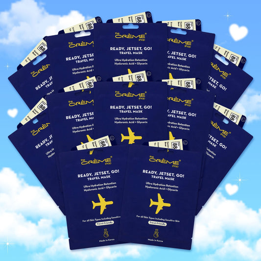 Ready, Jetset, Go! Travel Mask (Set of 12) Sheet masks The Crème Shop 