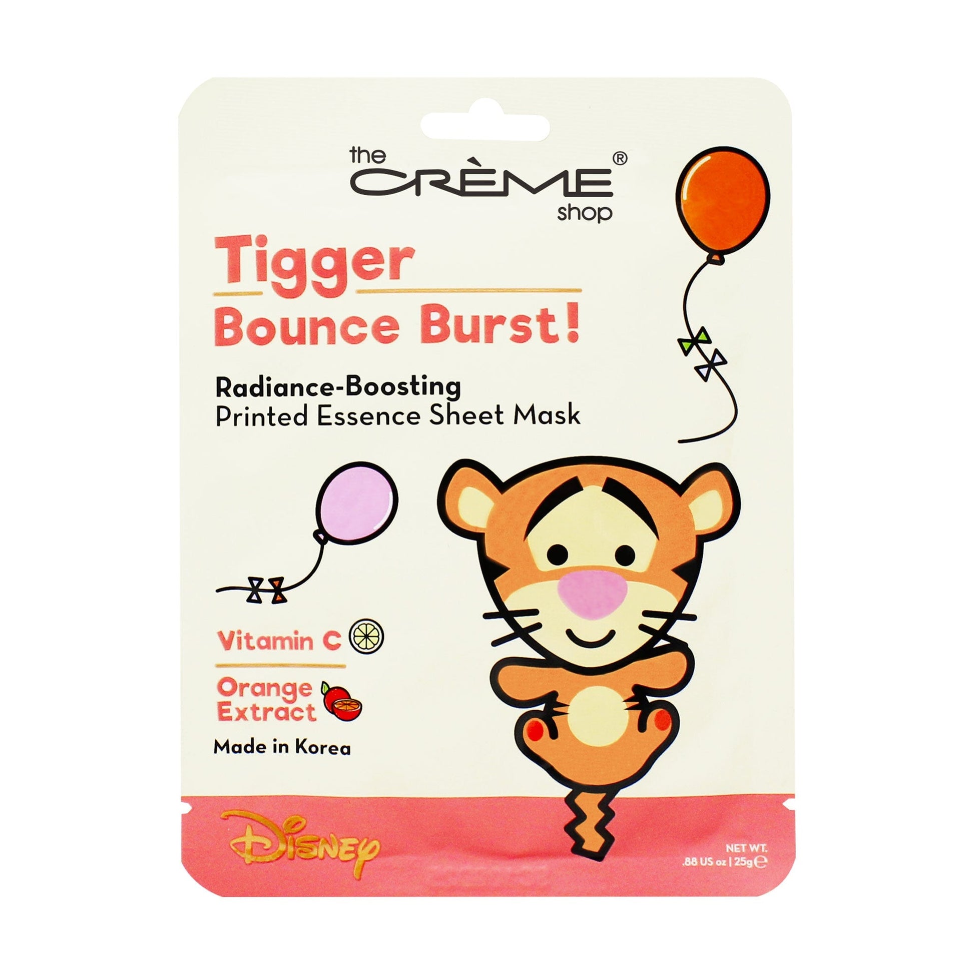 BOUNCE BURST! Tigger Printed Essence Sheet Mask Sheet masks The Crème Shop x Disney 