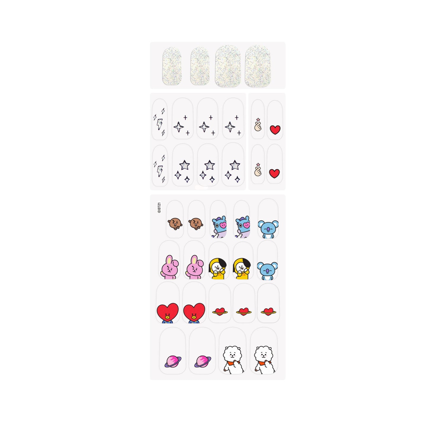 The Crème Shop | BT21: Universtar Gel Nail Strips (Set of 35) Nail Strips The Crème Shop x BT21 