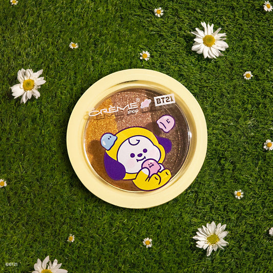 CHIMMY Ultra-Pigmented Eyeshadow Trio - Banana Taffy Eyeshadow Trio The Crème Shop x BT21 BABY 