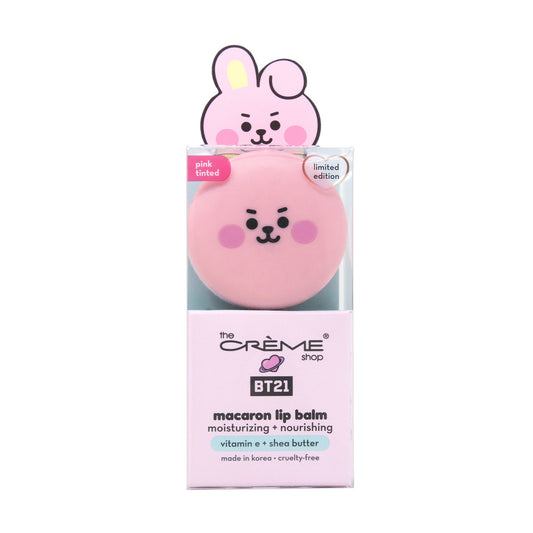 COOKY Macaron Lip Balm - White Peach (Pink Tinted) Lip Balms The Crème Shop x BT21 BABY 