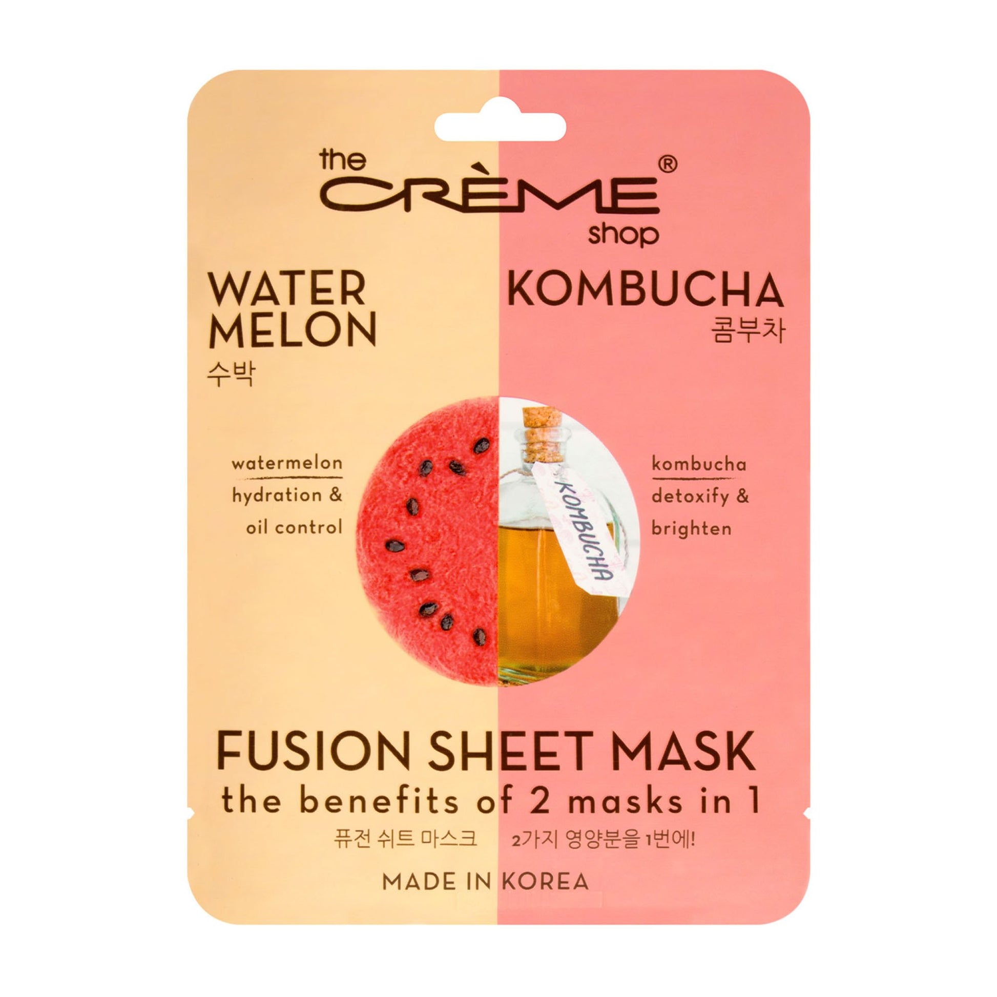 Watermelon & Kombucha Fusion Sheet Mask - The Crème Shop