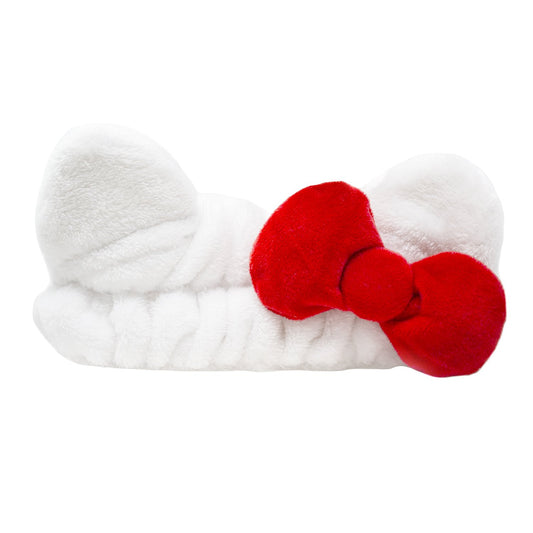 Plush Spa Headband with Hello Kitty's Signature Bow - The Crème Shop